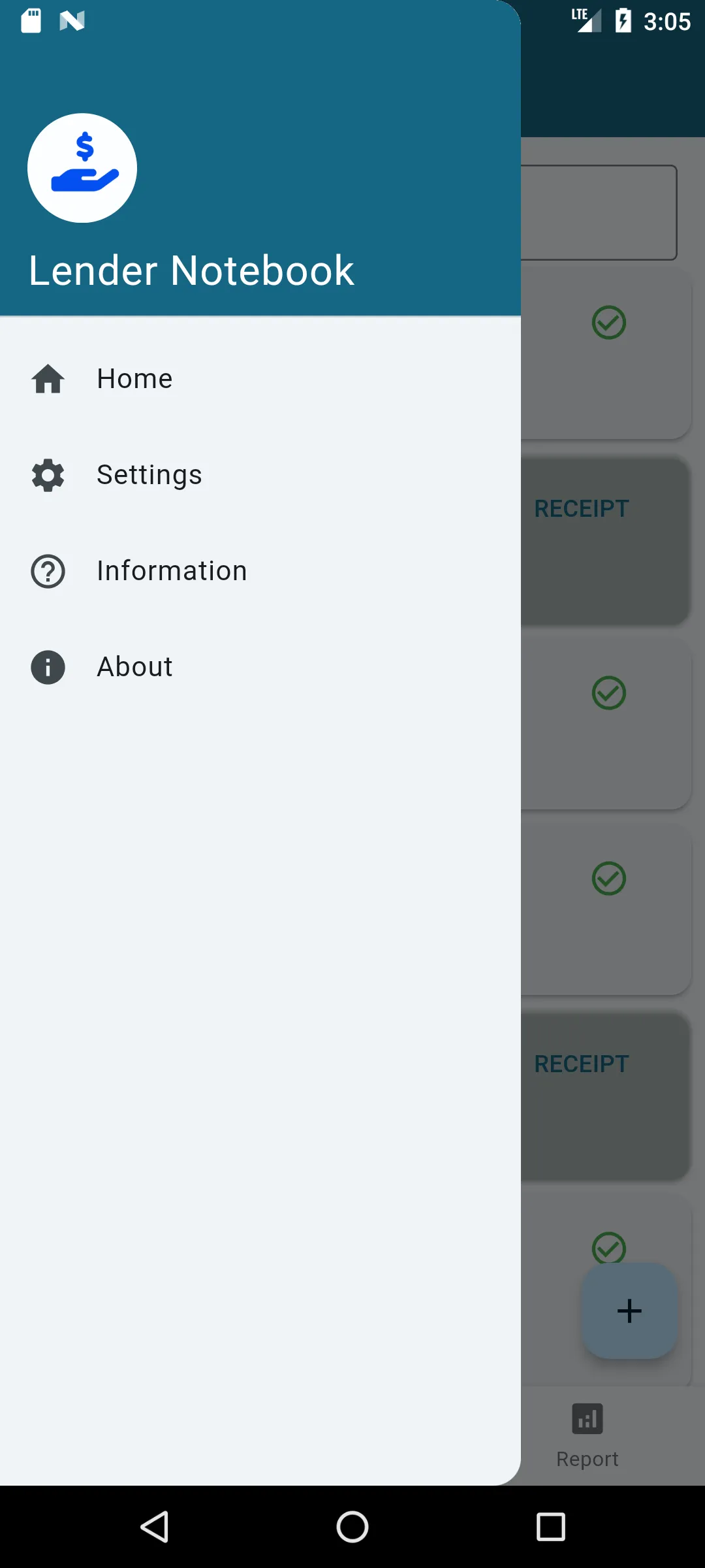 Lender Notebook Screen 4