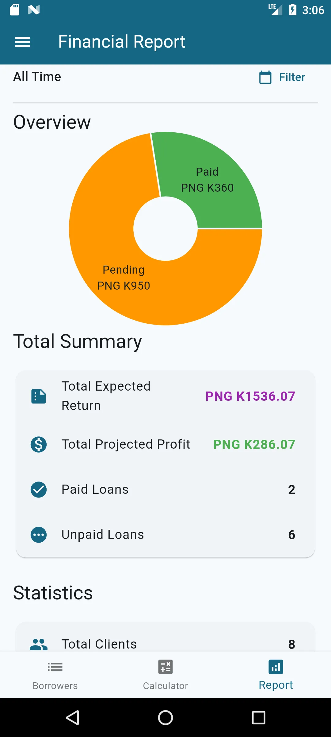 Lender Notebook Screen 6